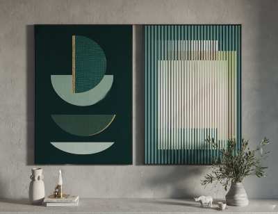 现代装饰画3D模型下载